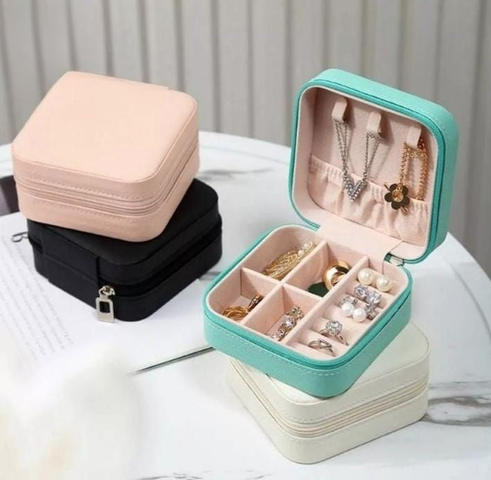 Travel Leather Pocket Jewellery Box