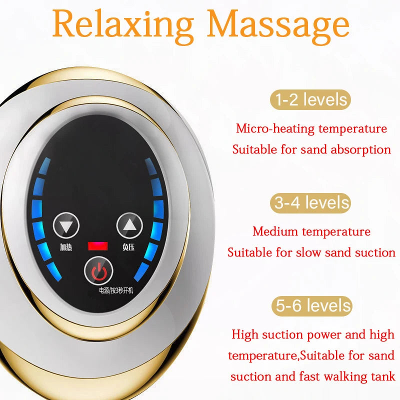 Electric Gua Sha Scraping Massage and Cupping Therapy Device with Suction and Heating for Fat Reduction and Anti-Cellulite Treatment