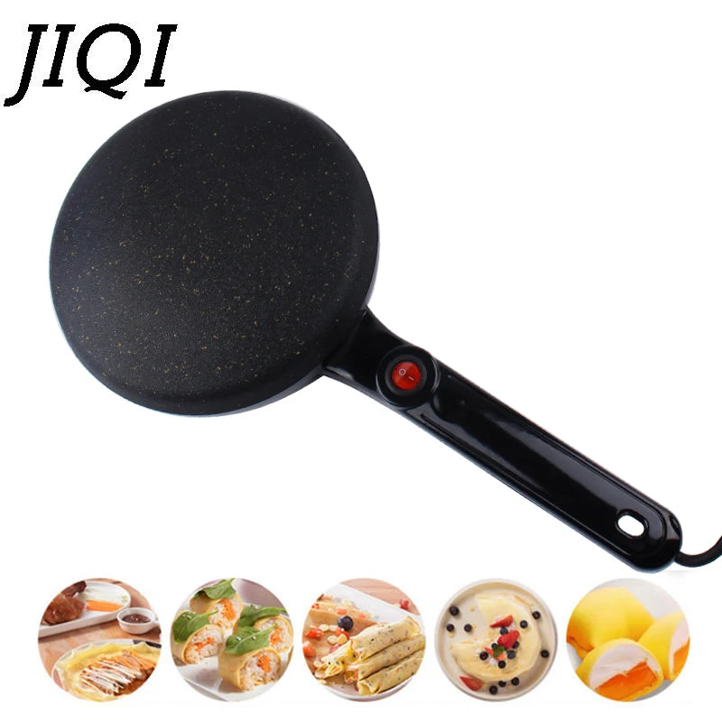 Household Electric Non-Stick Pancake and Crepe Maker with Instant Heating for Spring Rolls and Pastries - 110V/220V