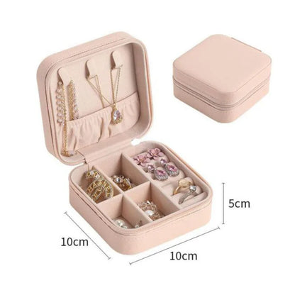 Travel Leather Pocket Jewellery Box