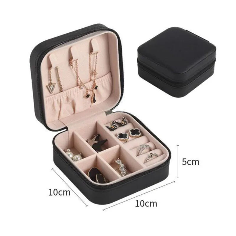 Travel Leather Pocket Jewellery Box