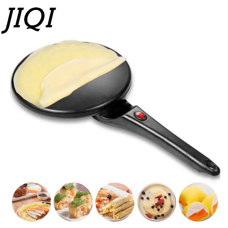 Household Electric Non-Stick Pancake and Crepe Maker with Instant Heating for Spring Rolls and Pastries - 110V/220V