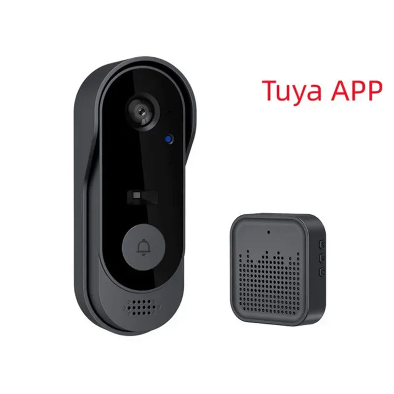 Tuya Wireless Video Doorbell with HD Camera and Intercom System for Outdoor Security