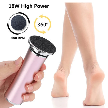 Electric Foot Callus Remover and Pedicure Tool with Replacement Sandpaper for Effective Dead Skin Care