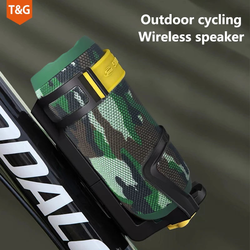 TG227 Waterproof Portable Wireless Speaker with Built-in Lamp - Your Perfect Companion for Outdoor Music Parties with USB, TF, and FM Radio Support