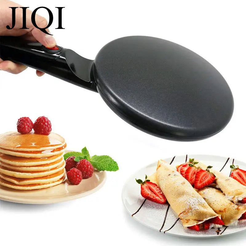 Household Electric Non-Stick Pancake and Crepe Maker with Instant Heating for Spring Rolls and Pastries - 110V/220V