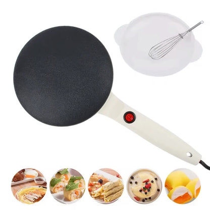 Household Electric Non-Stick Pancake and Crepe Maker with Instant Heating for Spring Rolls and Pastries - 110V/220V