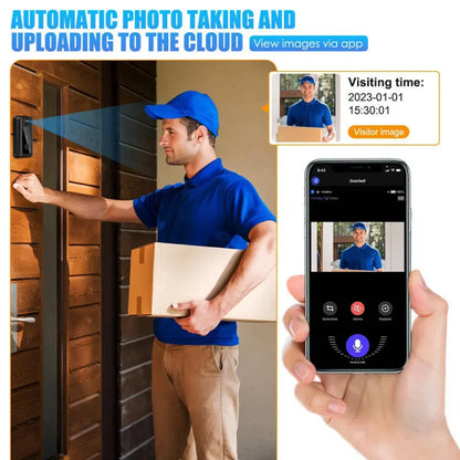 Tuya Wireless Video Doorbell with HD Camera and Intercom System for Outdoor Security